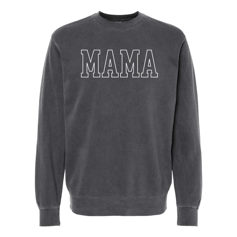 Embroidered PIGMENT Crewneck - MAMA - Outline