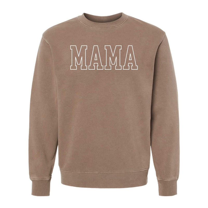 Embroidered PIGMENT Crewneck - MAMA - Outline