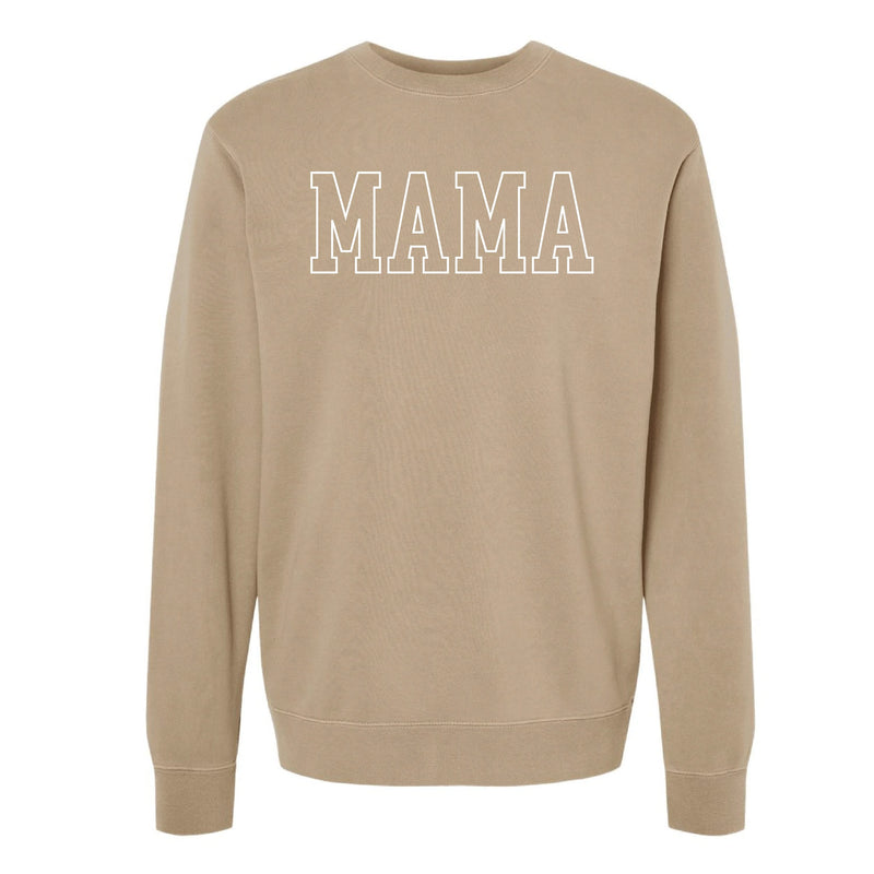 Embroidered PIGMENT Crewneck - MAMA - Outline