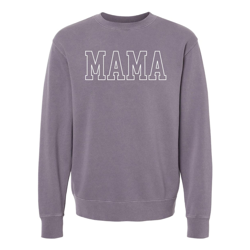 Embroidered PIGMENT Crewneck - MAMA - Outline