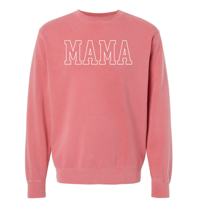 Embroidered PIGMENT Crewneck - MAMA - Outline