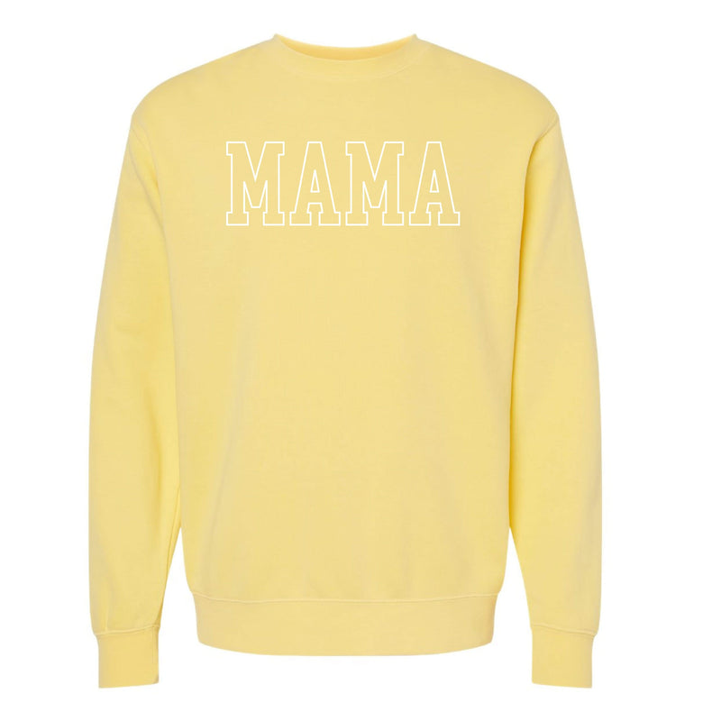 Embroidered PIGMENT Crewneck - MAMA - Outline