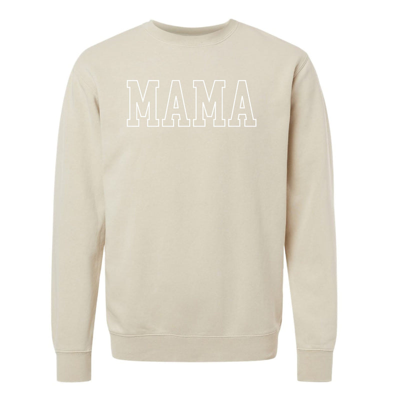 Embroidered PIGMENT Crewneck - MAMA - Outline