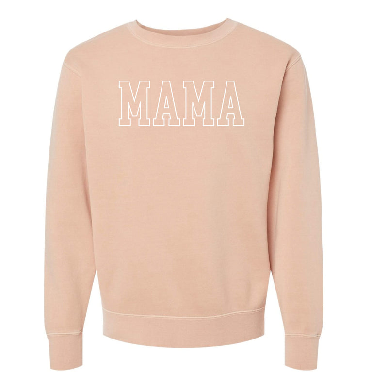 Embroidered PIGMENT Crewneck - MAMA - Outline