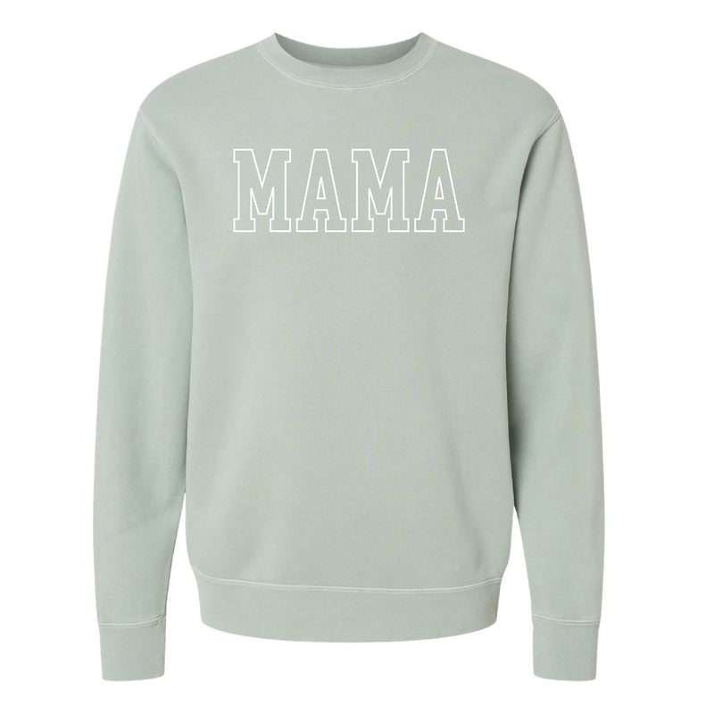 Embroidered PIGMENT Crewneck - MAMA - Outline