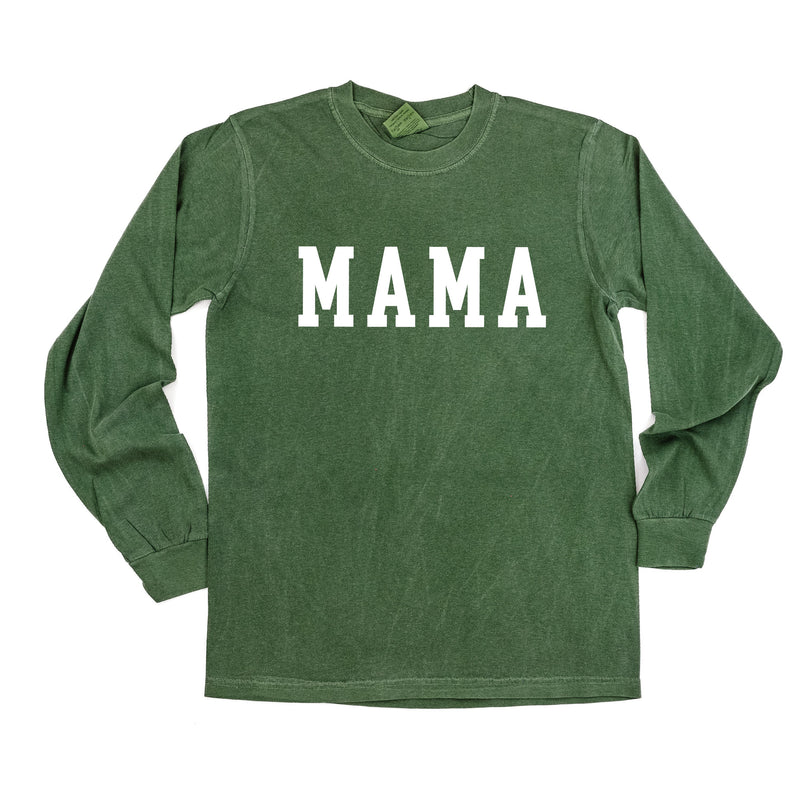 Mama - Varsity - LONG SLEEVE Comfort Colors Tee