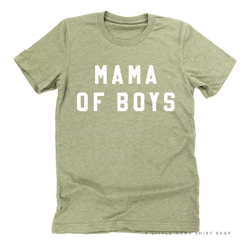 MAMA OF BOYS - (Block Font) - Unisex Tee