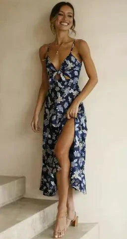 Floral Boho Chic Midi Dress