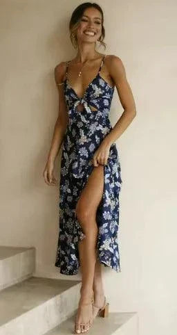 Floral Boho Chic Midi Dress