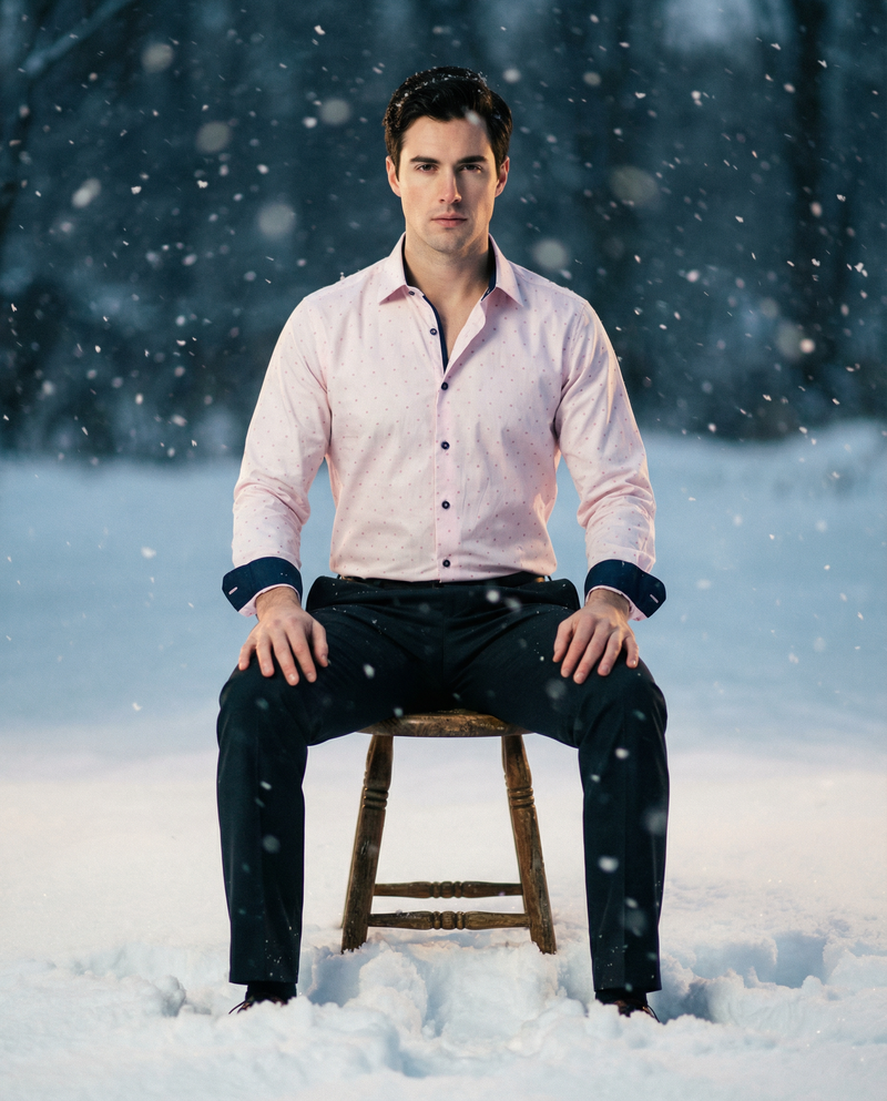 George Button-Up Shirt With Contrast Details // Pink // Contemporary Fit (Regular)