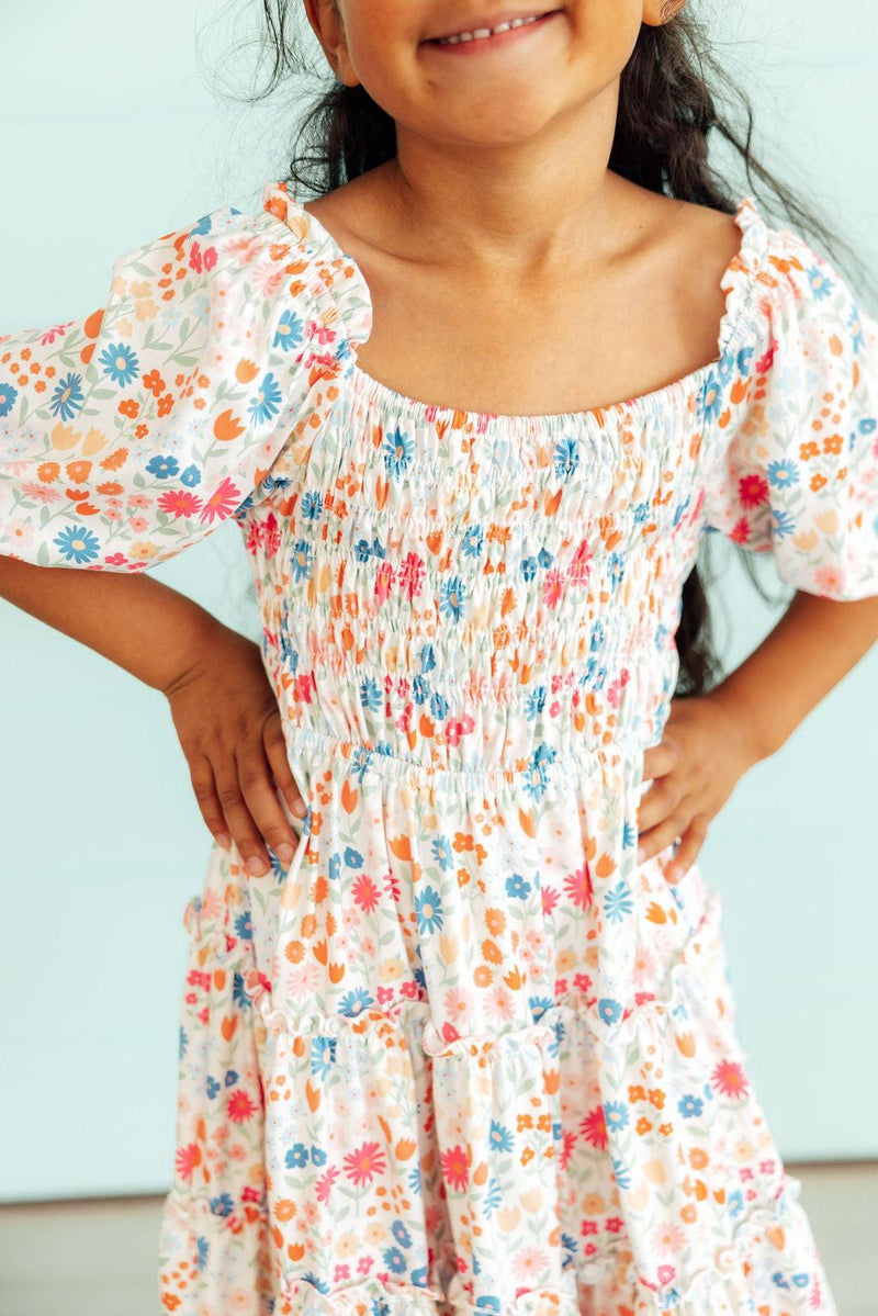 Meadow Magic Smocked Ruffle Dress