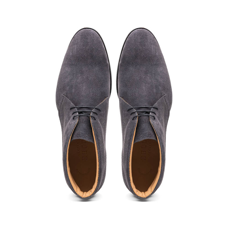 46-592-GRY MARCO Suede Calfskin Chukka Boot Grey