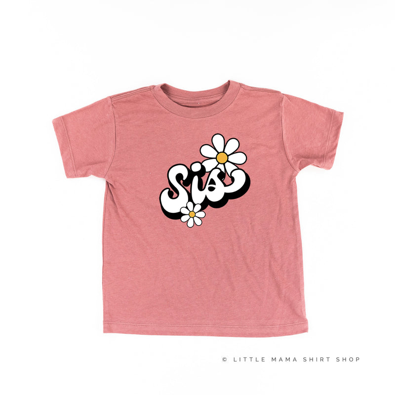 Daisy - Sis - w/ Full Daisy on Back - Child Tee