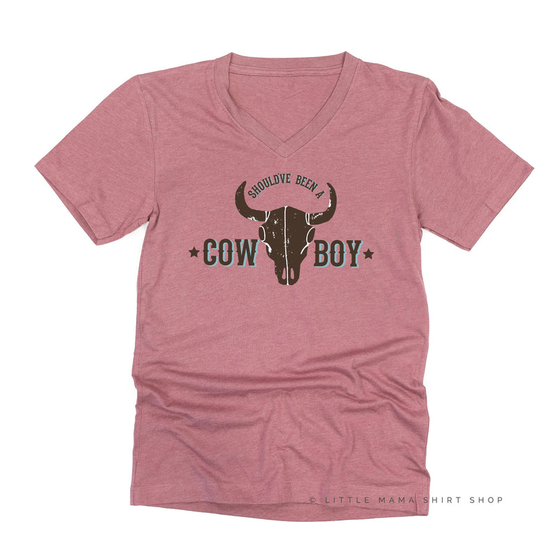 Should've Been a Cowboy - Distressed Design - Unisex Tee