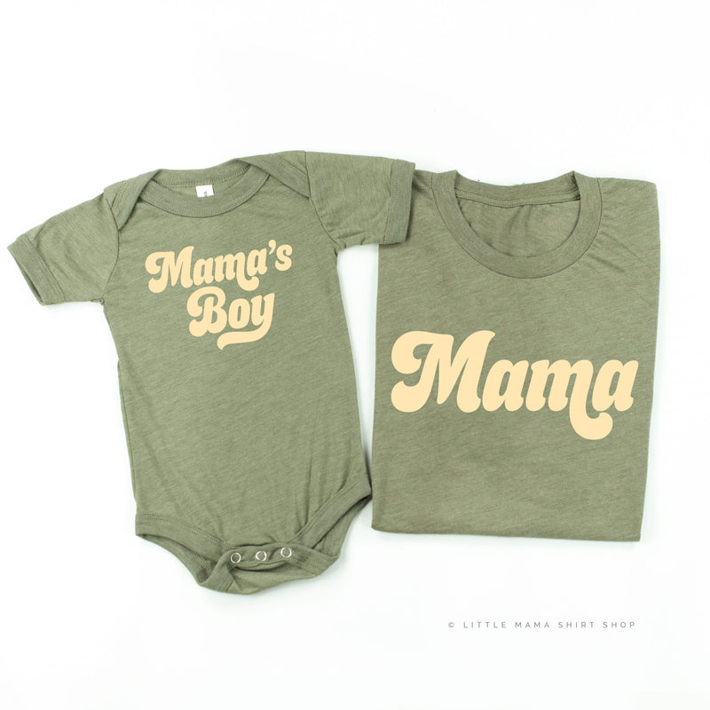 Retro Mama + Mama's Boy - Set of 2 Shirts
