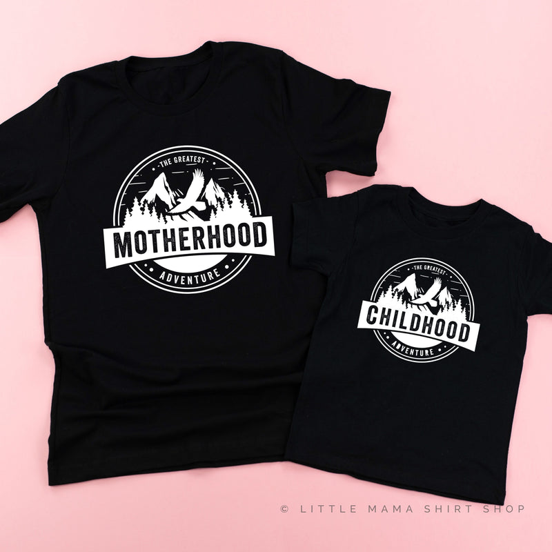 Motherhood + Childhood - The Greatest Adventure - Set of 2 Shirts