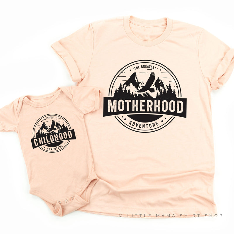 Motherhood + Childhood - The Greatest Adventure - Set of 2 Shirts