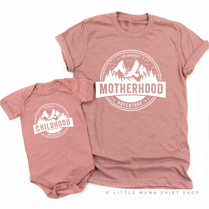 Motherhood + Childhood - The Greatest Adventure - Set of 2 Shirts