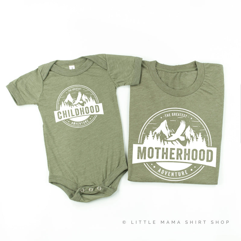 Motherhood + Childhood - The Greatest Adventure - Set of 2 Shirts