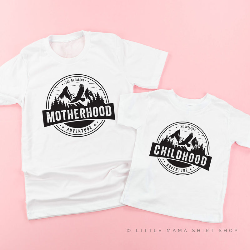 Motherhood + Childhood - The Greatest Adventure - Set of 2 Shirts