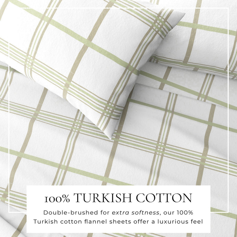 Turkish Cotton Flannel Sheet - Belle Collection