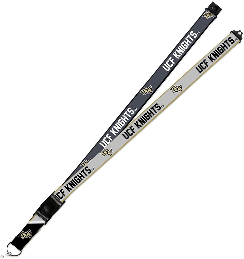 Central Florida Knights UCF Lanyard Keychain 2-sided Breakaway Clip GRAY University of