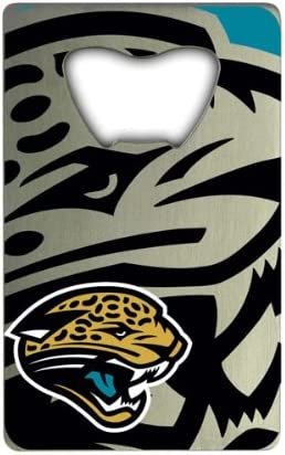 Jacksonville Jaguars Heavy Duty Metal Bottle Opener Credit Card Size 2 x 3.25 Inch