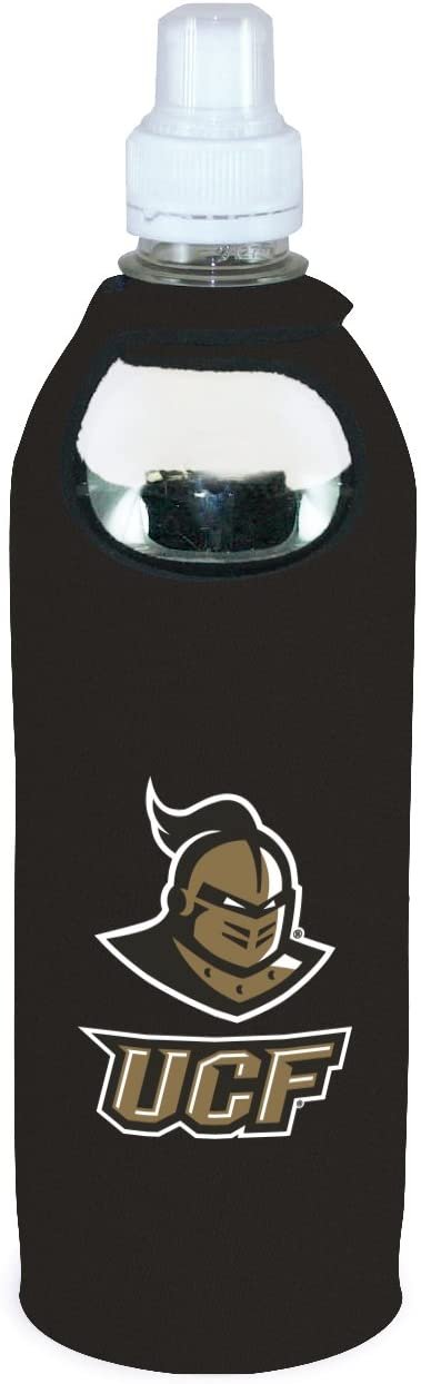 UCF Knights 1/2 Liter Water Soda Bottle Beverage Insulator Holder Cooler with Clip University of Central Florida