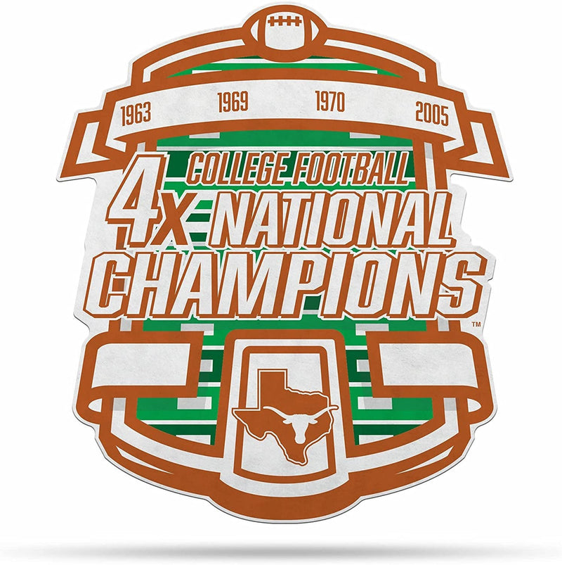 Texas Longhorns 4X Champions Pennant 18 Inch Soft Felt University of