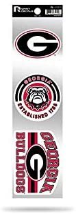 Georgia Bulldogs 3 Piece Retro Spirit Decals Premium Throwback Stickers