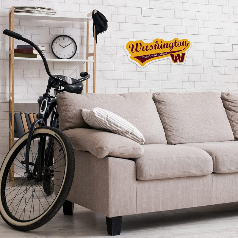 Washington Commanders Pennant Distressed Shape Cut Soft Felt 18 Inch