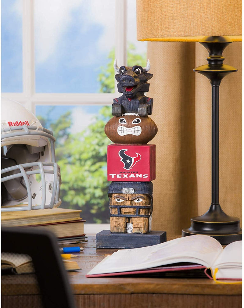 Houston Texans 16 Inch Tiki Totem Garden Statue Resin Outdoor Decoration