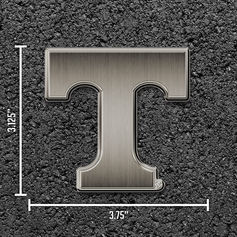 University of Tennessee Volunteers Solid Metal Auto Emblem Antique Nickel for Car/Truck/SUV