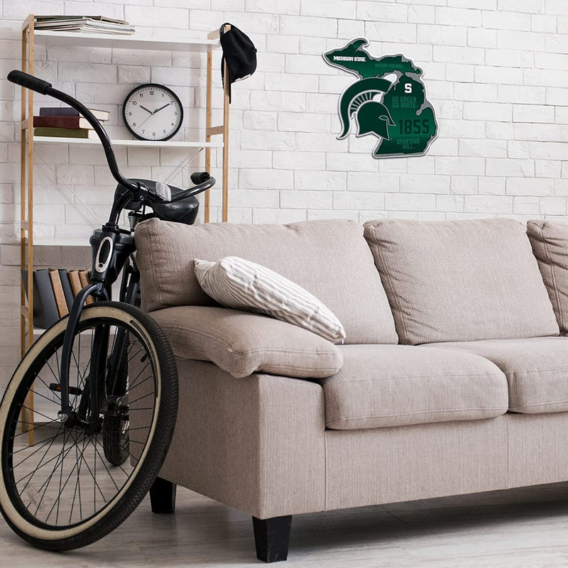 Michigan State Spartans Pennant State Shape 18 Inch Soft Felt University of