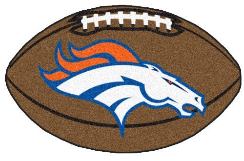 FANMATS 5719 Denver Broncos Football Rug - 20.5in. x 32.5in. | Sports Fan Home Decor Rug and Tailgating Mat