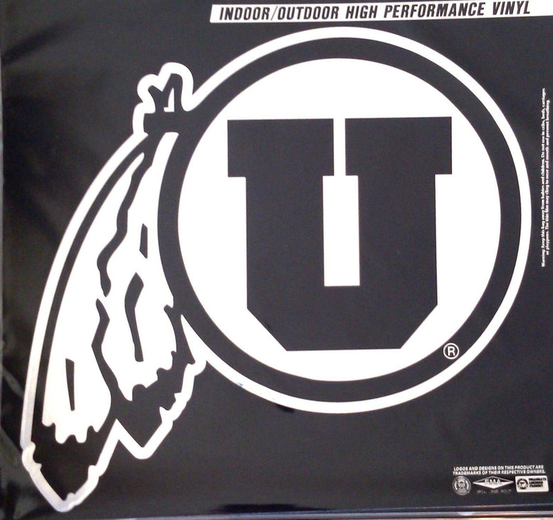 University of Utah Utes 6 Inch Magnet, Metallic Chrome Shimmer Design, Auto Home