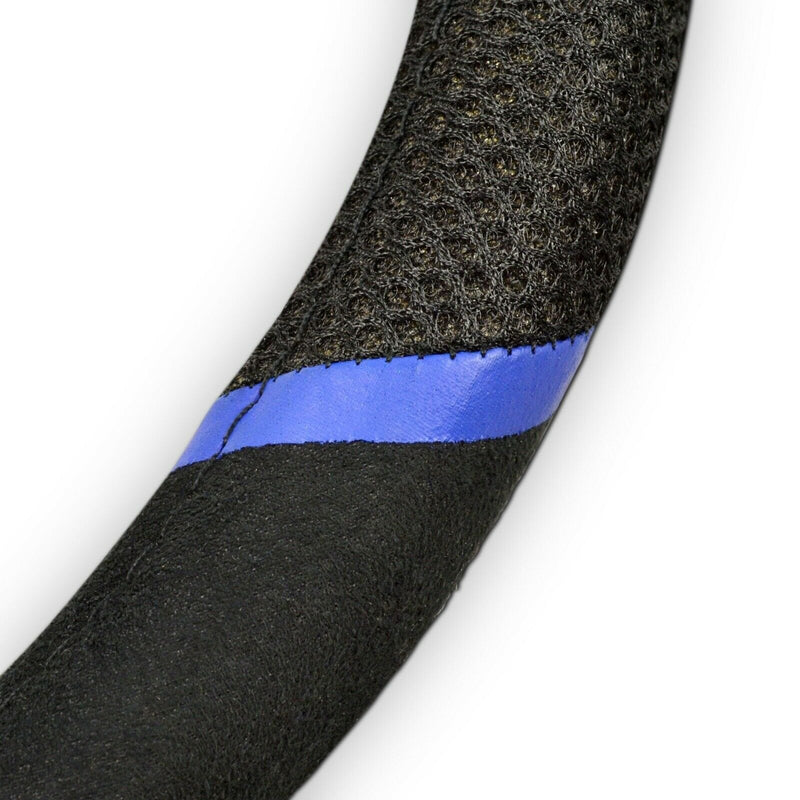 San Francisco Giants Steering Wheel Cover Premium Embroidered Black 15 Inch