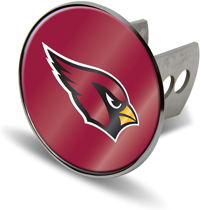 Arizona Cardinals Metal Hitch Cover with Laser Cut Mirrored Acrylic Insert for 2 Inch Receiver