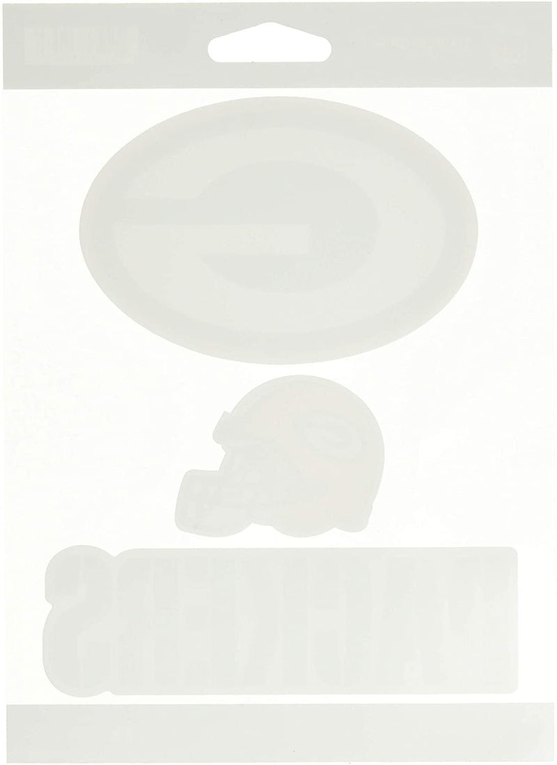 NFL Rico Industries Die Cut 3-Piece Triple Spirit Sticker Sheet, Green Bay Packers