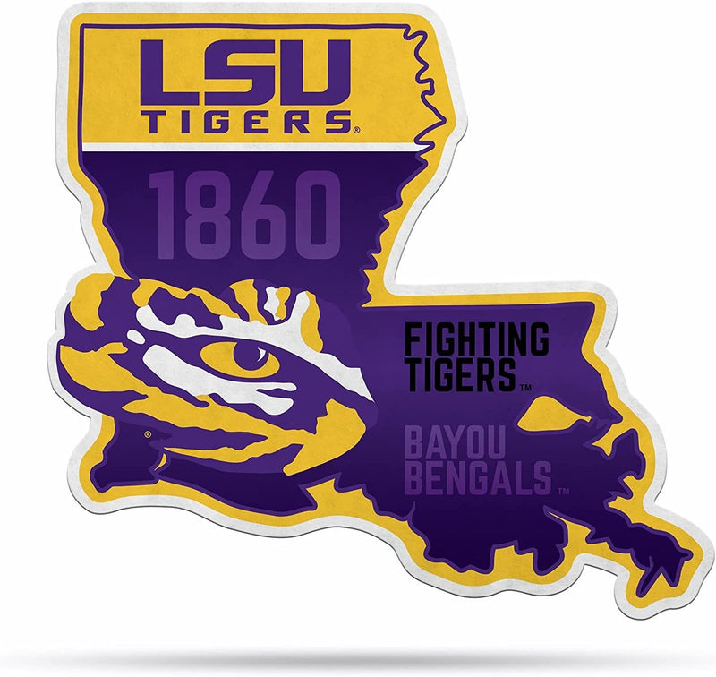 LSU Tigers Pennant State Shape 18 Inch Soft Felt Louisiana State University