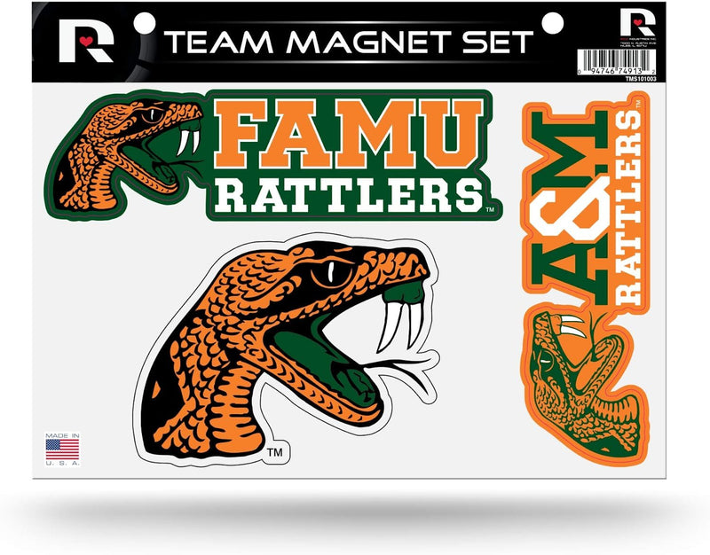Florida A&M University Rattlers FAMU Multi Magnet Sheet Shape Cut 8x11 Inch