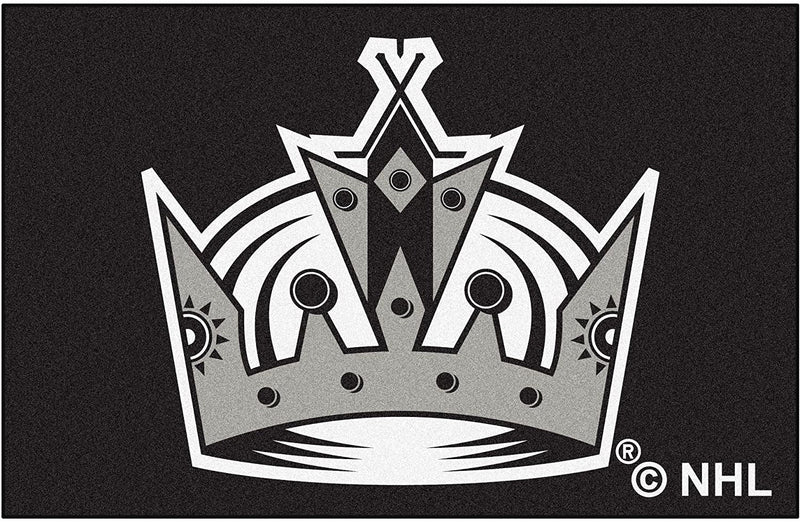 Los Angeles Kings Floor Mat Area Rug, 20x30 Inch, Nylon, Anti-Skid Backing