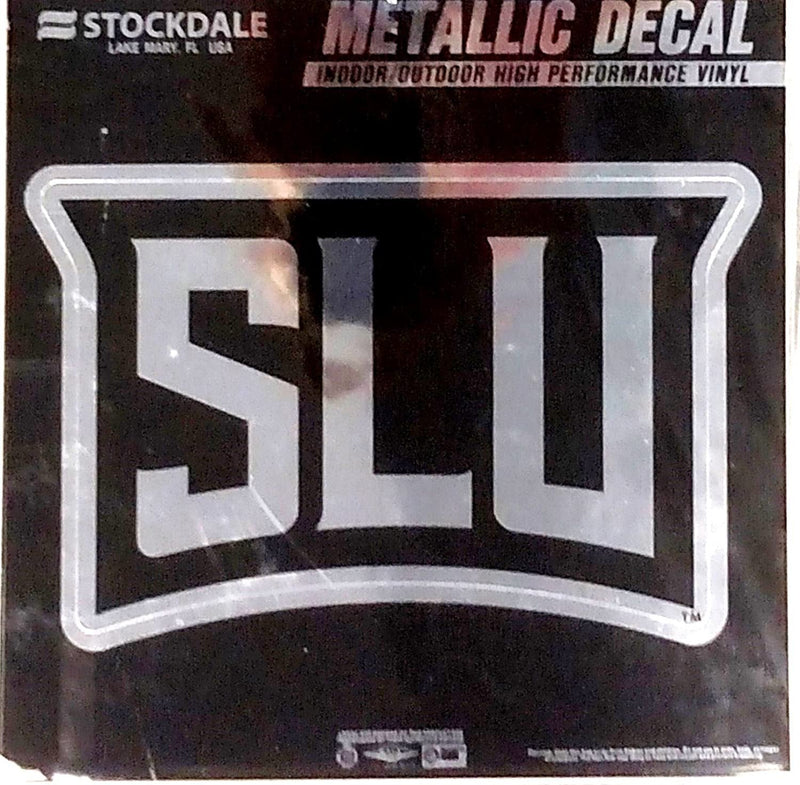 Saint Louis University Billikins 6 Inch Decal Sticker, Metallic Chrome Shimmer Design