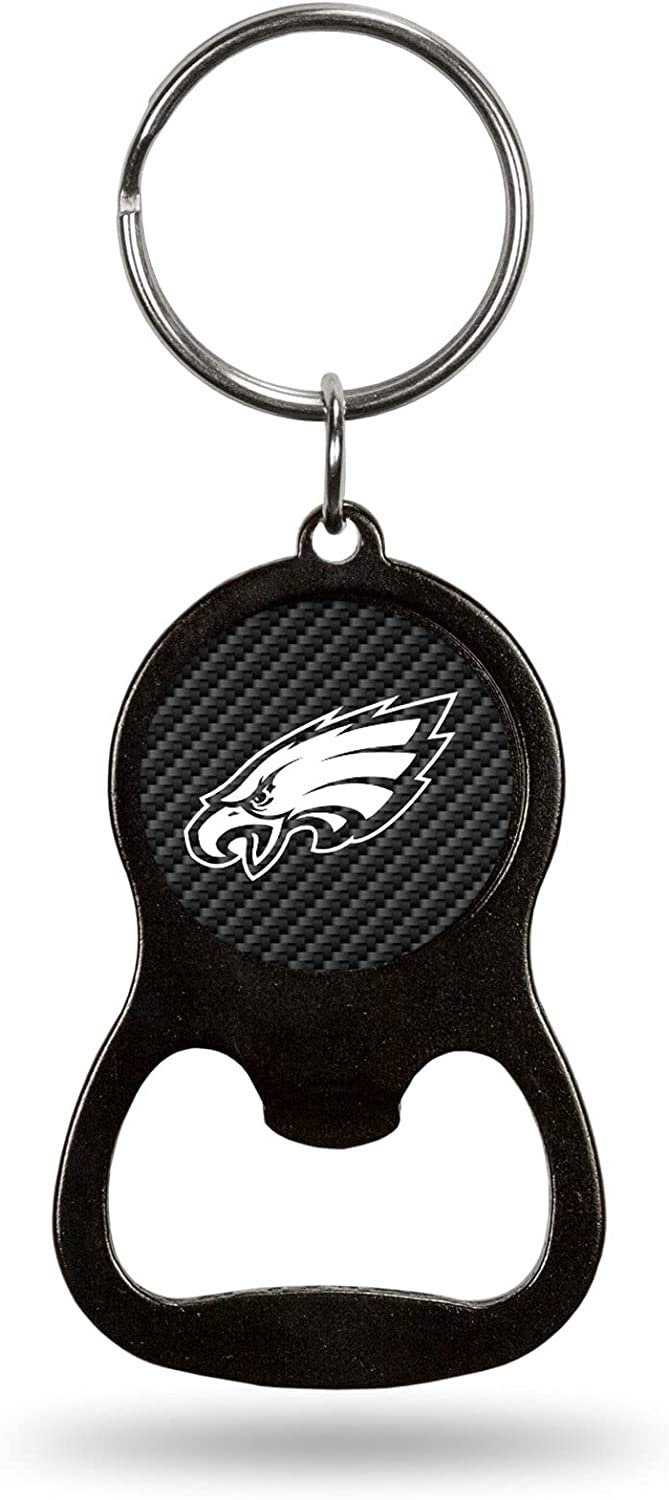 Philadelphia Eagles Keychain Bottle Opener Carbon Fiber Design Metal Football