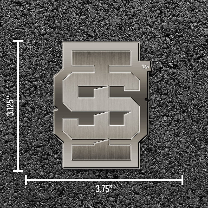 Idaho State University Bengals Solid Metal Auto Emblem Antique Nickel for Car/Truck/SUV