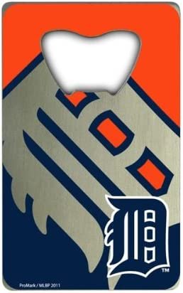 Detroit Tigers Heavy Duty Metal Bottle Opener Credit Card Size 2 x 3.25 Inch