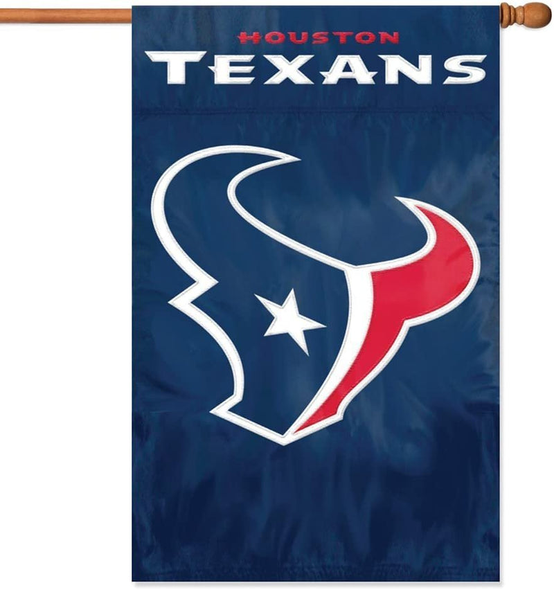 Houston Texans Applique Banner Flag 28x44