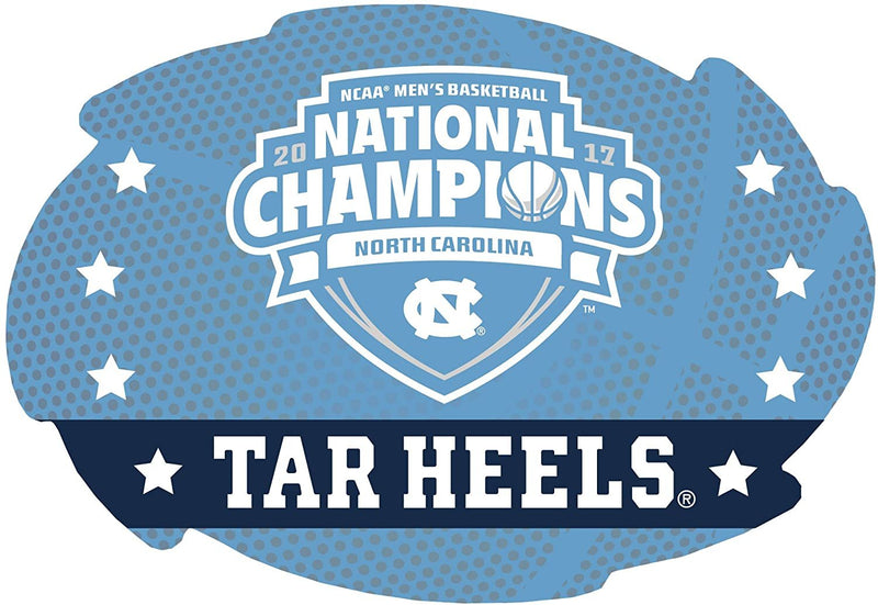 North Carolina Tar Heels University of 2017 Champions 5x6 Inch Magnet Swirl Design