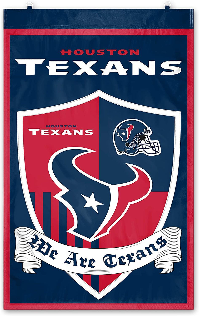 Houston Texans 2x3 Feet Banner Flag Team Shield Design