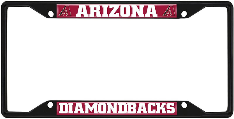 Fanmats MLB Arizona Diamondbacks Black Metal License Plate Frame